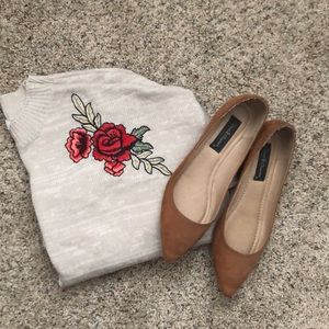 David Aaron Pointed Slip On Shoes